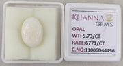5.73/CT Natural Opal with Govt. Lab Certificate-11006D44496